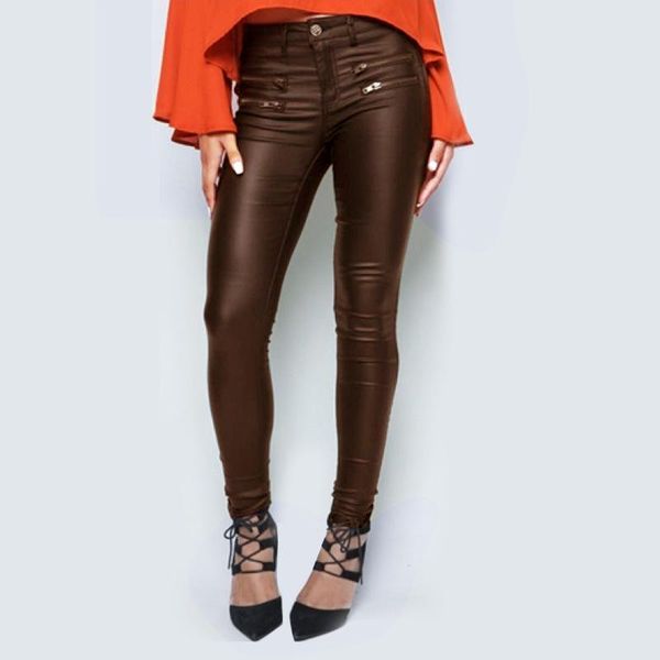 women's pants & capris brown low-waist stretch-foot with double zipper pu coating imitation leather large size, Black;white
women's pants & capris brown low-waist stretch-foot with double zipper pu coating imitation leather large size, Black;white