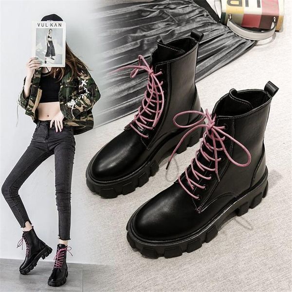 boots 2021 women ankle shoes winter autumn leather lace up heels woman fashion wear-resistant non-slip casual, Black
boots 2021 women ankle shoes winter autumn leather lace up heels woman fashion wear-resistant non-slip casual, Black