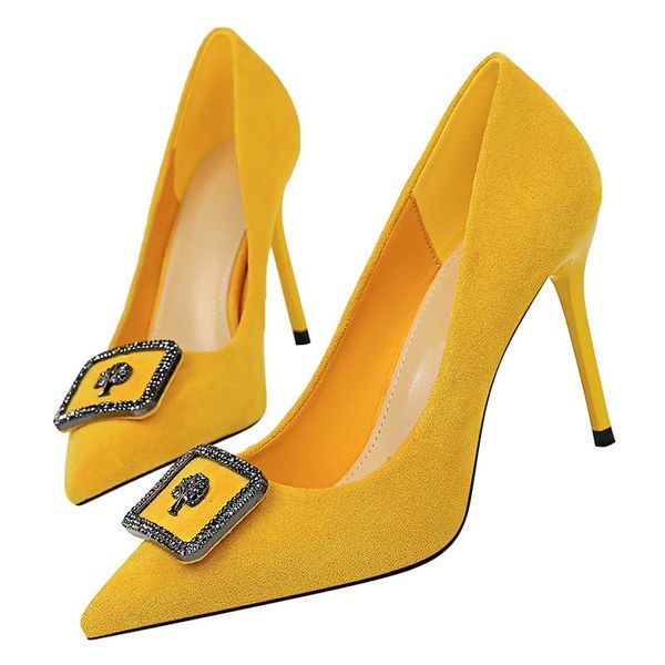 dress shoes 2021 women stripper 9.5cm high heels suede pumps lady scarpins flock pink classic crystal office yellow bigtree, Black
dress shoes 2021 women stripper 9.5cm high heels suede pumps lady scarpins flock pink classic crystal office yellow bigtree, Black