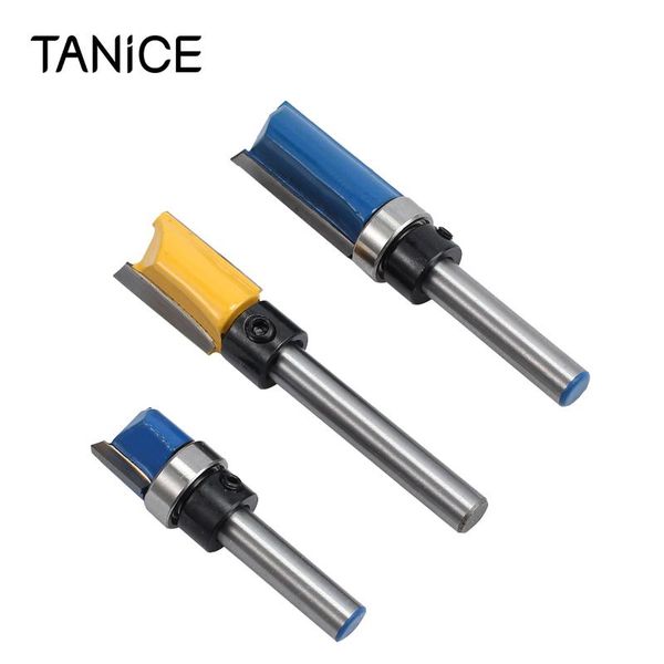 professional hand tool sets tanice 3pcs 1/4'' shank bearing flush trim pattern router bit set milling cutter for slotting trimming
professional hand tool sets tanice 3pcs 1/4'' shank bearing flush trim pattern router bit set milling cutter for slotting trimming
