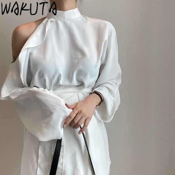 casual dresses wakuta autumn stand collar short shirt dress women hollow out sashes mini elegant ruffles slim waist sliky vestidos, Black;gray
casual dresses wakuta autumn stand collar short shirt dress women hollow out sashes mini elegant ruffles slim waist sliky vestidos, Black;gray