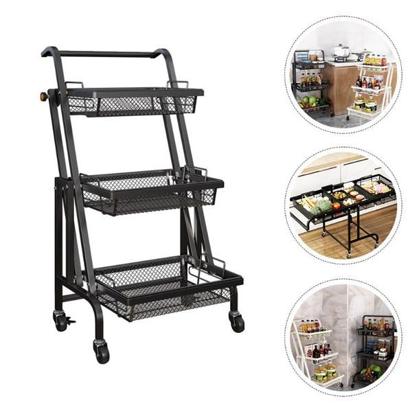 hooks & rails 1pc bedroom multilayer floor storage basket rack with wheel black
hooks & rails 1pc bedroom multilayer floor storage basket rack with wheel black
