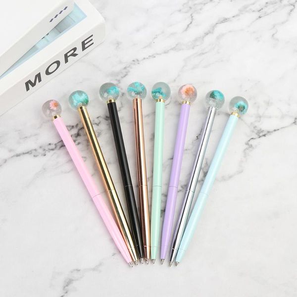 ballpoint pens pen smooth round glass colored diamonds metallic material beautiful dried flower stationery, Blue;orange
ballpoint pens pen smooth round glass colored diamonds metallic material beautiful dried flower stationery, Blue;orange