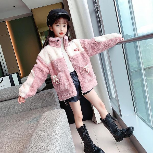 down coat fashion contrast color stitching zipper jacket children autumn winter outerwear plush kids teenage girl casual overcoat, Blue;gray
down coat fashion contrast color stitching zipper jacket children autumn winter outerwear plush kids teenage girl casual overcoat, Blue;gray