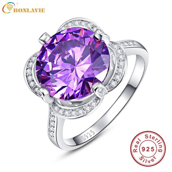 cluster rings bonlavie real pure 925 sterling silver for women natural purple crystal stone ring vintage engraved flower fine jewelry, Golden;silver
cluster rings bonlavie real pure 925 sterling silver for women natural purple crystal stone ring vintage engraved flower fine jewelry, Golden;silver