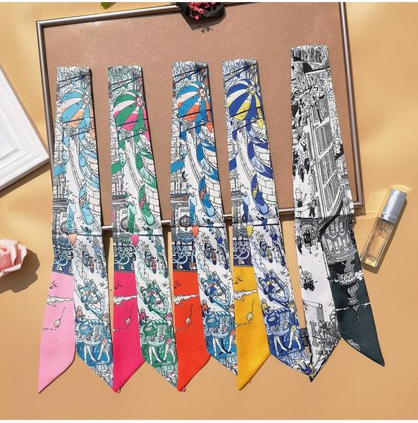 high-end women's scarf paris printing headscarf headband tie bag streamer ladies neck shawl g75 scarves, Blue;gray
high-end women's scarf paris printing headscarf headband tie bag streamer ladies neck shawl g75 scarves, Blue;gray
