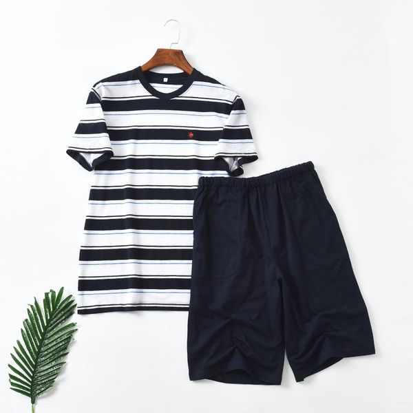 men's sleepwear pyjamas summer stripe pants solid color pajamas set, Black;brown
men's sleepwear pyjamas summer stripe pants solid color pajamas set, Black;brown