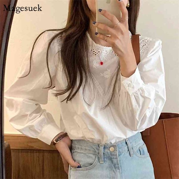 korean hollow out sweet woman blouses o neck long sleeve floral embroidery shirts women loose white 13065 210512
korean hollow out sweet woman blouses o neck long sleeve floral embroidery shirts women loose white 13065 210512