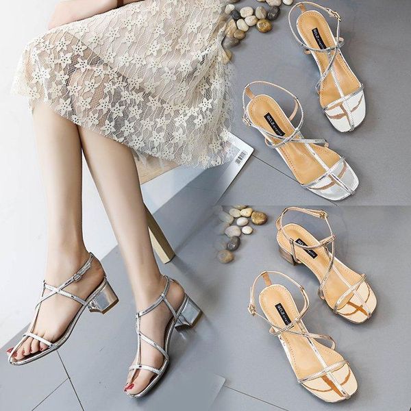 dress shoes sweet casual buckle strap summer square heels sandals women open toe t-strap ladies med, Black
dress shoes sweet casual buckle strap summer square heels sandals women open toe t-strap ladies med, Black