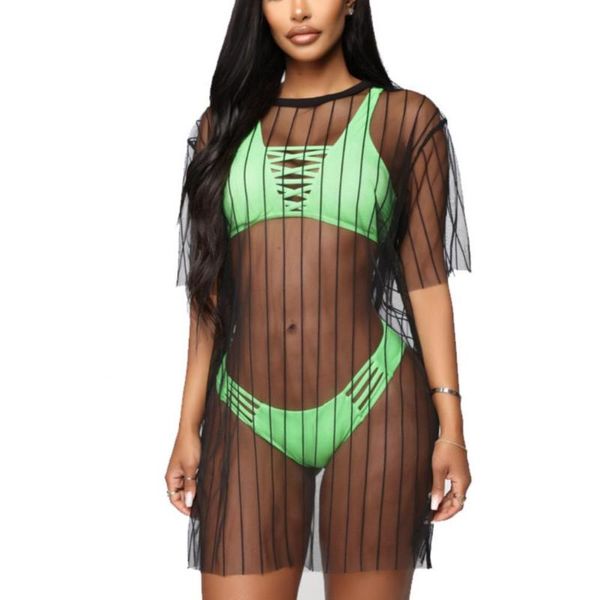 women's swimwear 80% sell women see through short sleeve cover-up sunscreen beach bikini cover dress, White;black
women's swimwear 80% sell women see through short sleeve cover-up sunscreen beach bikini cover dress, White;black