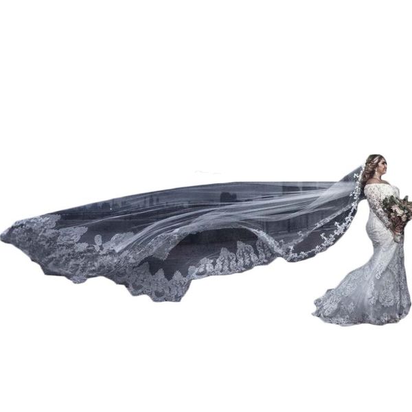 bridal veils gorgeous cathedral church lace appliques wedding accessories with hair combs custom made long, Black
bridal veils gorgeous cathedral church lace appliques wedding accessories with hair combs custom made long, Black