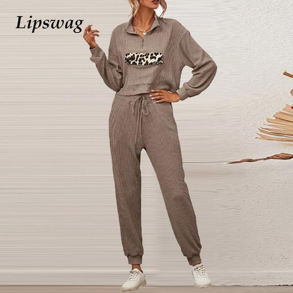 fashion tracksuit v neck zipper + jogger pants suits two piece set women 2021 spring casual leopard print patchwork outfits women's, White
fashion tracksuit v neck zipper + jogger pants suits two piece set women 2021 spring casual leopard print patchwork outfits women's, White