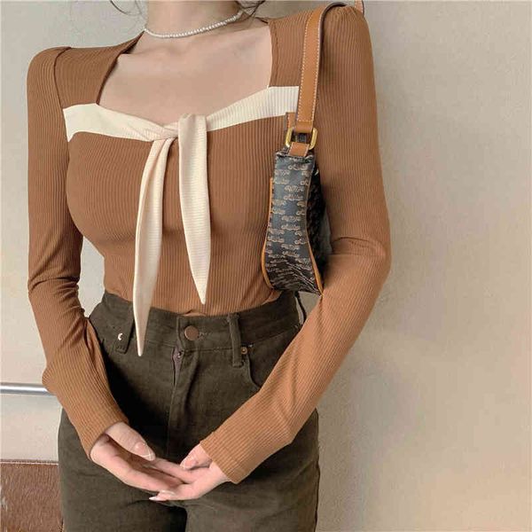 2 colors autumn korean style french knit long sleeve t-shirts womens vintage tee shirt femme women crop (r99457) 210508, White
2 colors autumn korean style french knit long sleeve t-shirts womens vintage tee shirt femme women crop (r99457) 210508, White