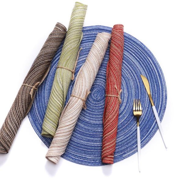 mats & pads drop 35cm home decor placemats round woven heat resistant kitchen anti-skid table mat coasters
mats & pads drop 35cm home decor placemats round woven heat resistant kitchen anti-skid table mat coasters