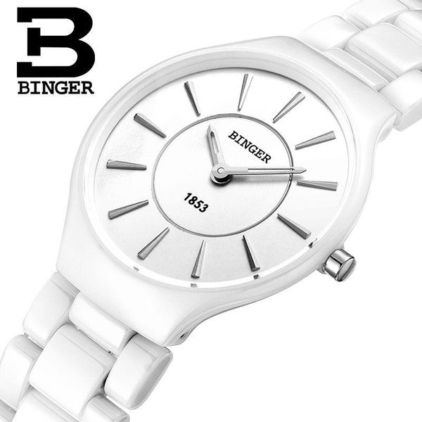 wristwatches binger watch men's ceramic ladies quartz ultra-thin elegant couple men and women, Slivery;brown
wristwatches binger watch men's ceramic ladies quartz ultra-thin elegant couple men and women, Slivery;brown
