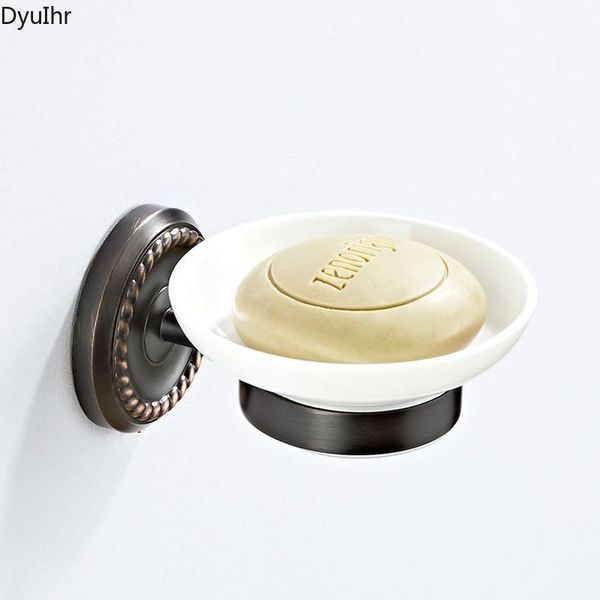 soap dishes dyuihr bathroom wall-mounted hardware black-plated round storage brass holder with ceramic dish accessories
soap dishes dyuihr bathroom wall-mounted hardware black-plated round storage brass holder with ceramic dish accessories