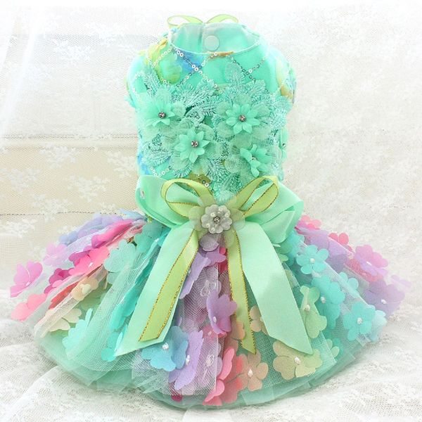 handmade dog apparel clothes pet cat princess dress gorgeous rainbow gradient color 3d flower more layers tulle skirt gown
handmade dog apparel clothes pet cat princess dress gorgeous rainbow gradient color 3d flower more layers tulle skirt gown