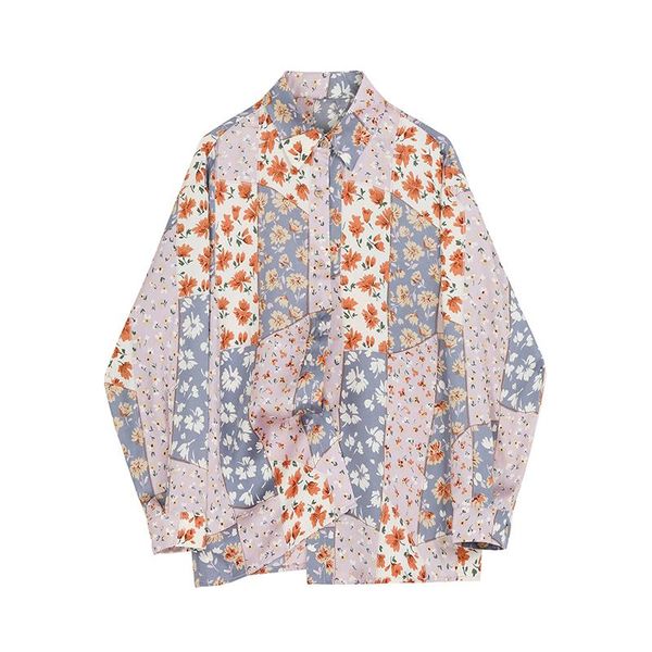 women's blouses & shirts superaen retro floral print turn down collar shirt all match spring color matching full loose womens, White
women's blouses & shirts superaen retro floral print turn down collar shirt all match spring color matching full loose womens, White