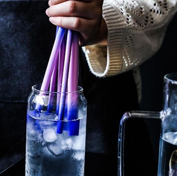 100pcs stainless steel induction temperature color change straws reusable metal drinking bar accessories wholesale
100pcs stainless steel induction temperature color change straws reusable metal drinking bar accessories wholesale