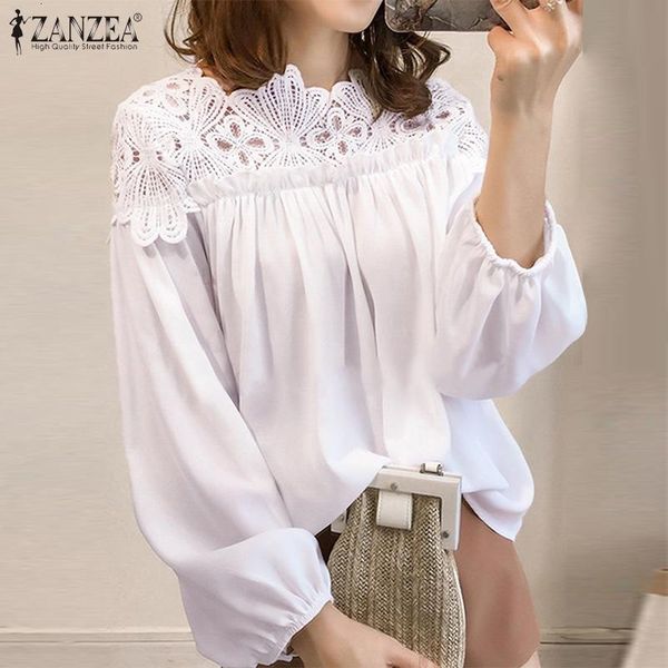 blouses fashion lace patchwork women's spring hollow blouses 2021 casual puff sleeve blusas female solid plus size tunic, White
blouses fashion lace patchwork women's spring hollow blouses 2021 casual puff sleeve blusas female solid plus size tunic, White