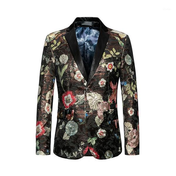 men's suits & blazers 2021 flower suit jacket mens stylish blazer plus size luxury jacquard floral slim masculino prom party cloth, White;black
men's suits & blazers 2021 flower suit jacket mens stylish blazer plus size luxury jacquard floral slim masculino prom party cloth, White;black
