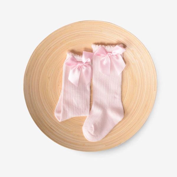 socks 2021 spring children's cute girls monochrome striped bubble baby bow cotton non-slip knee sleeve, Pink;yellow
socks 2021 spring children's cute girls monochrome striped bubble baby bow cotton non-slip knee sleeve, Pink;yellow