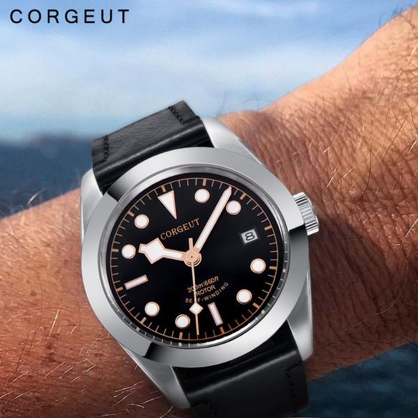 wristwatches 41mm military mechanical mens watch luminous sport diver clock leather strap wristwatch men, Slivery;brown
wristwatches 41mm military mechanical mens watch luminous sport diver clock leather strap wristwatch men, Slivery;brown