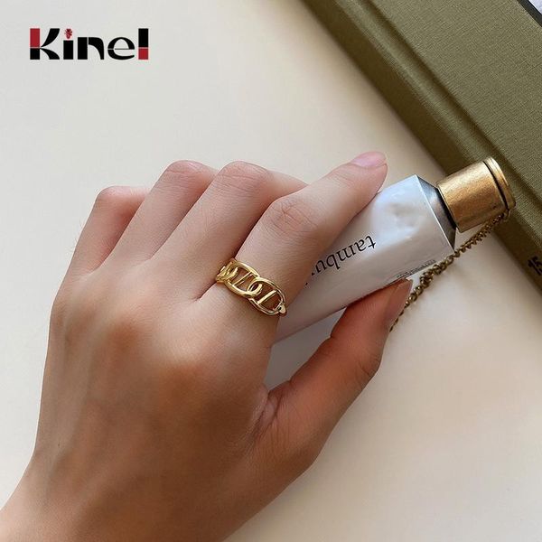 cluster rings kinel 100% real 925 sterling silver geometry ring minimalist adjustable open for women fashion fine jewelry, Golden;silver
cluster rings kinel 100% real 925 sterling silver geometry ring minimalist adjustable open for women fashion fine jewelry, Golden;silver