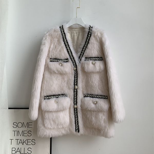 women's jackets high-quality female designer wool leather fancy lady elegant pearls with cleavage on v jacket c786, Black;brown
women's jackets high-quality female designer wool leather fancy lady elegant pearls with cleavage on v jacket c786, Black;brown