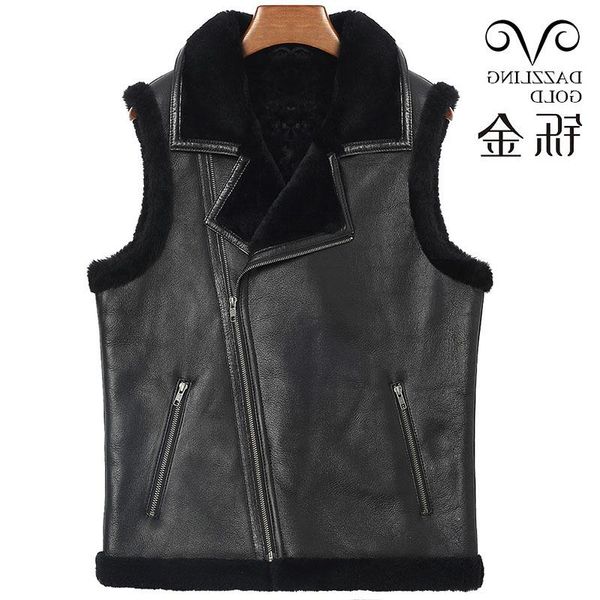 men's vests arrival 100% true sheepskin men coat genuine leather waistcoat real wool thick vest warm winter fur, Black;white
men's vests arrival 100% true sheepskin men coat genuine leather waistcoat real wool thick vest warm winter fur, Black;white