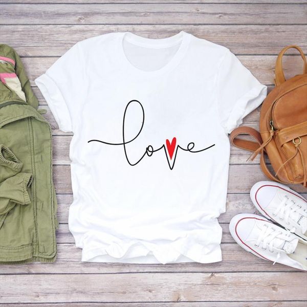 love letter heart sweet printing womens t shirt cute summer autumn 90s print lady female tee, White
love letter heart sweet printing womens t shirt cute summer autumn 90s print lady female tee, White