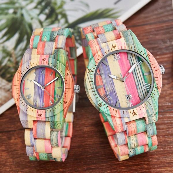 wristwatches colorful rainbow wood watch quartz date couple watches full multi colors wooden band fashion clock unisex, Slivery;brown
wristwatches colorful rainbow wood watch quartz date couple watches full multi colors wooden band fashion clock unisex, Slivery;brown