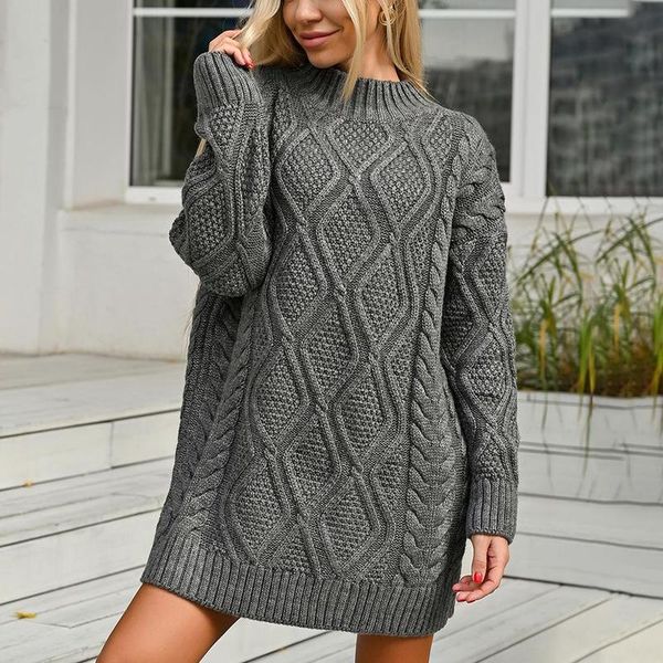 casual dresses floy fashion loose o neck pullover women elegant solid twist knitted dress long sleeve mini ladies, Black;gray
casual dresses floy fashion loose o neck pullover women elegant solid twist knitted dress long sleeve mini ladies, Black;gray