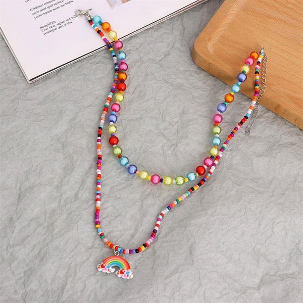pendant necklaces y2k boho acrylic colorful beads rainbow necklace for women girl ball choker set summer statement party jewelry, Silver
pendant necklaces y2k boho acrylic colorful beads rainbow necklace for women girl ball choker set summer statement party jewelry, Silver