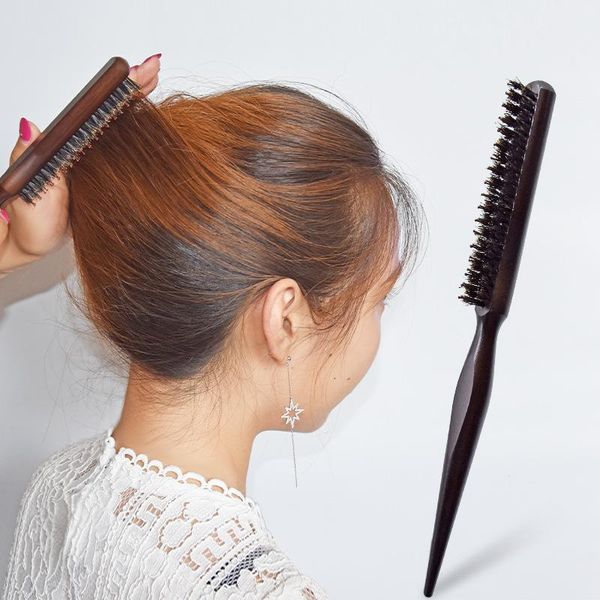 hair brushes comb teasing brush wooden handle back natural boar bristle updo tip tail fluffy acccesion, Silver
hair brushes comb teasing brush wooden handle back natural boar bristle updo tip tail fluffy acccesion, Silver
