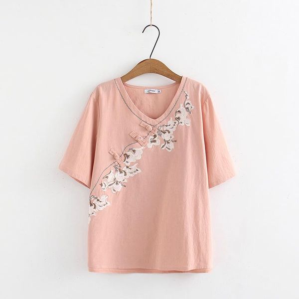women's t-shirt plus size xl-4xl v-neck floral embroidery summer tshirts oversized a-line tee, White
women's t-shirt plus size xl-4xl v-neck floral embroidery summer tshirts oversized a-line tee, White