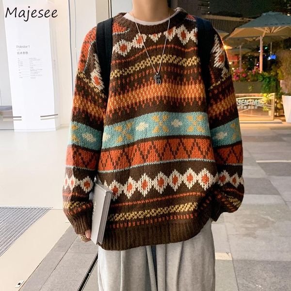 men's sweaters men sweater geometric jacquard chinese-style vintage thick o-neck pullovers winter warm baggy couple knitted outwear ret, White;black
men's sweaters men sweater geometric jacquard chinese-style vintage thick o-neck pullovers winter warm baggy couple knitted outwear ret, White;black