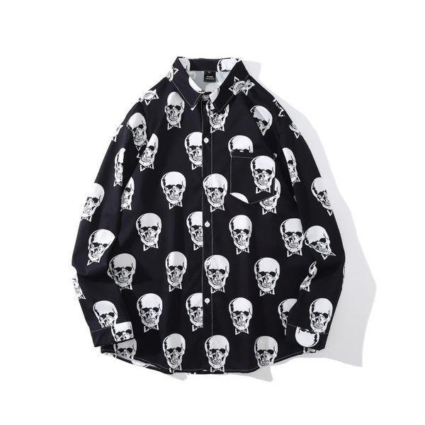 men's casual shirts black vintage printed shirt autumn men hawaiian mens long sleeve hawaii oversized beach man chemise, White;black
men's casual shirts black vintage printed shirt autumn men hawaiian mens long sleeve hawaii oversized beach man chemise, White;black