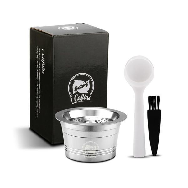 coffee filters stainless steel filter cup metal compatible w/cafissimo refillable caps spoon brush set
coffee filters stainless steel filter cup metal compatible w/cafissimo refillable caps spoon brush set