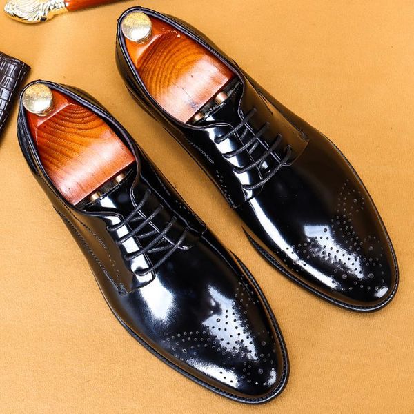 lacing formal italian design shoes for men genuine leather wedding business oxford brogue black round head dress shoe
lacing formal italian design shoes for men genuine leather wedding business oxford brogue black round head dress shoe