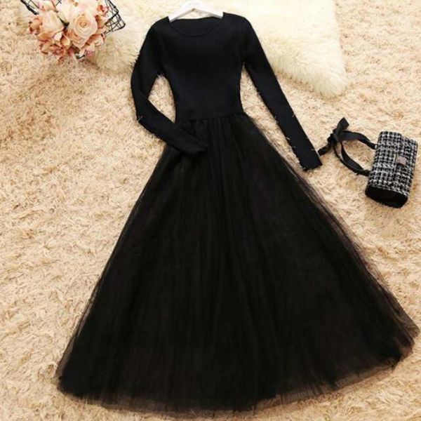 casual dresses 2021 spring autumn harbor ethos knitted long sleeve round collar splicing mesh yarn fluffy woman dress re2479, Black;gray
casual dresses 2021 spring autumn harbor ethos knitted long sleeve round collar splicing mesh yarn fluffy woman dress re2479, Black;gray