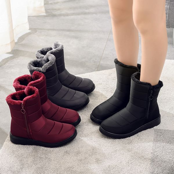 women ankle boots zipper winter warm boots women ankle botas mujer keep warm snow boots for winter shoes black red woman size 44
women ankle boots zipper winter warm boots women ankle botas mujer keep warm snow boots for winter shoes black red woman size 44
