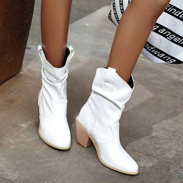 boots retro ladies slouch ankle block heel pull on casual party shoes size 2-8.5, Black
boots retro ladies slouch ankle block heel pull on casual party shoes size 2-8.5, Black