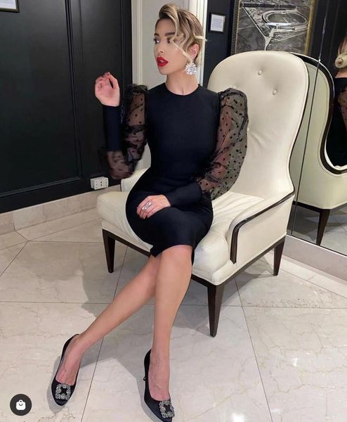 dress black mesh puff sleeve rayon bandage elegant evening party dress vestidos, Black;gray
dress black mesh puff sleeve rayon bandage elegant evening party dress vestidos, Black;gray