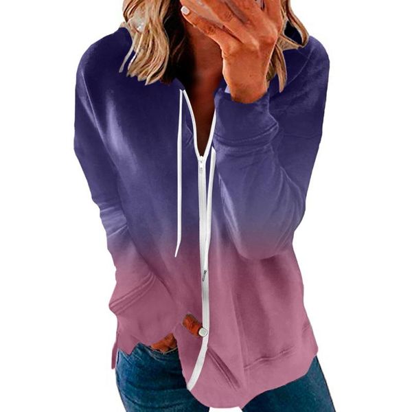 women's jackets 2021 ladies gradient coat with zipper autumn slim long sleeve jacket fashion clothing ropa mujer, Black;brown
women's jackets 2021 ladies gradient coat with zipper autumn slim long sleeve jacket fashion clothing ropa mujer, Black;brown