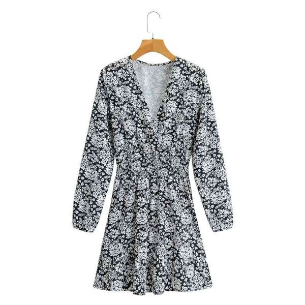 spring women flower printing v neck elastic waist midi dress female long sleeve clothes lady loose vestido d7206 210430, Black;gray
spring women flower printing v neck elastic waist midi dress female long sleeve clothes lady loose vestido d7206 210430, Black;gray