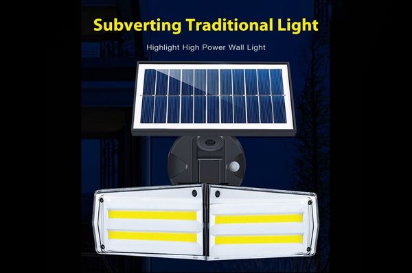 puzhi05 solar powered wall light human body sensor rotate double head waterproof home garden street lamp - black 42led
puzhi05 solar powered wall light human body sensor rotate double head waterproof home garden street lamp - black 42led