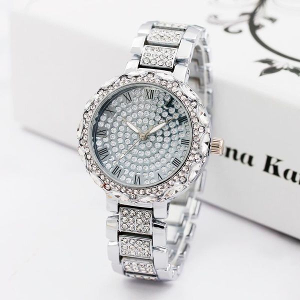 wristwatches luxury rhinestone bracelet watch women diamond fashion ladies dress brand stainless steel crystal wristwatch clock, Slivery;brown
wristwatches luxury rhinestone bracelet watch women diamond fashion ladies dress brand stainless steel crystal wristwatch clock, Slivery;brown