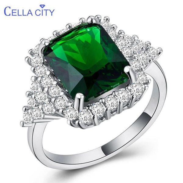 cluster rings cellacity vintage gemstones ring fine jewelry silver 925 for women emerald zircon female accessories party anniversary gift, Golden;silver
cluster rings cellacity vintage gemstones ring fine jewelry silver 925 for women emerald zircon female accessories party anniversary gift, Golden;silver