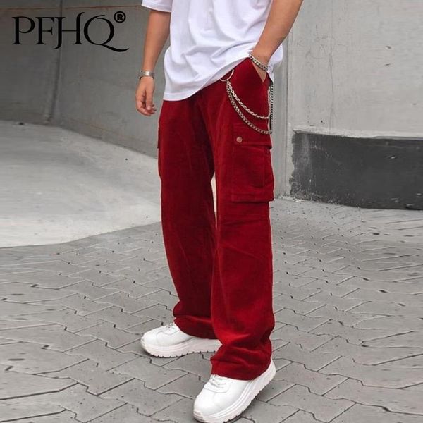 men's pants pfhq 2021 fashion loose european american solid color mid-waist trendy casual trousers autumn and winter 21d9025, Black
men's pants pfhq 2021 fashion loose european american solid color mid-waist trendy casual trousers autumn and winter 21d9025, Black